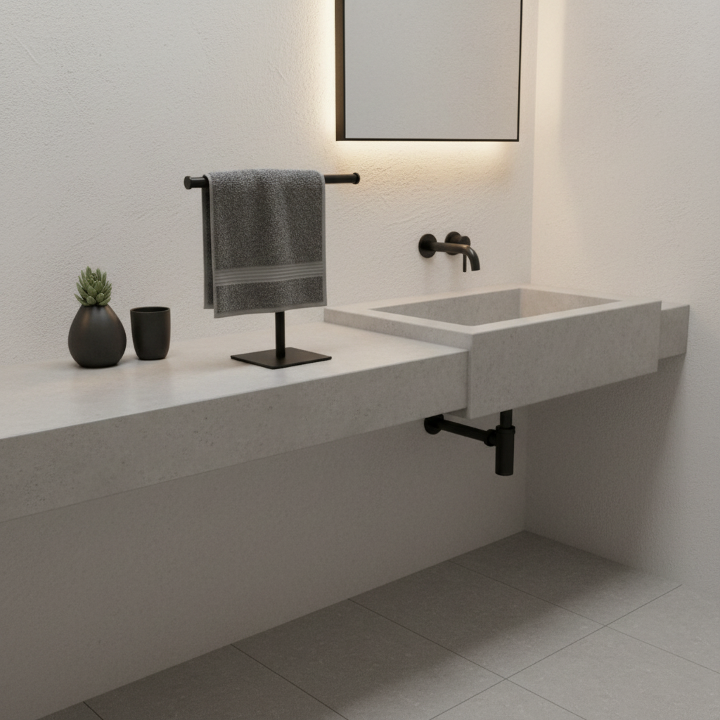 AeriRack | Modern Metal Towel Holder for Bath and Hand Towels