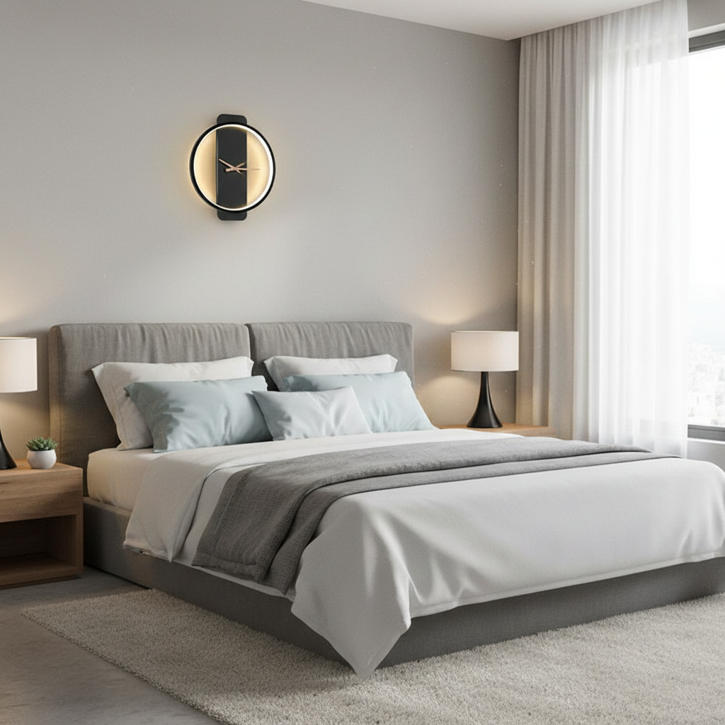 AuraTime | Modern Digital Wall Clock Decor with LED Display