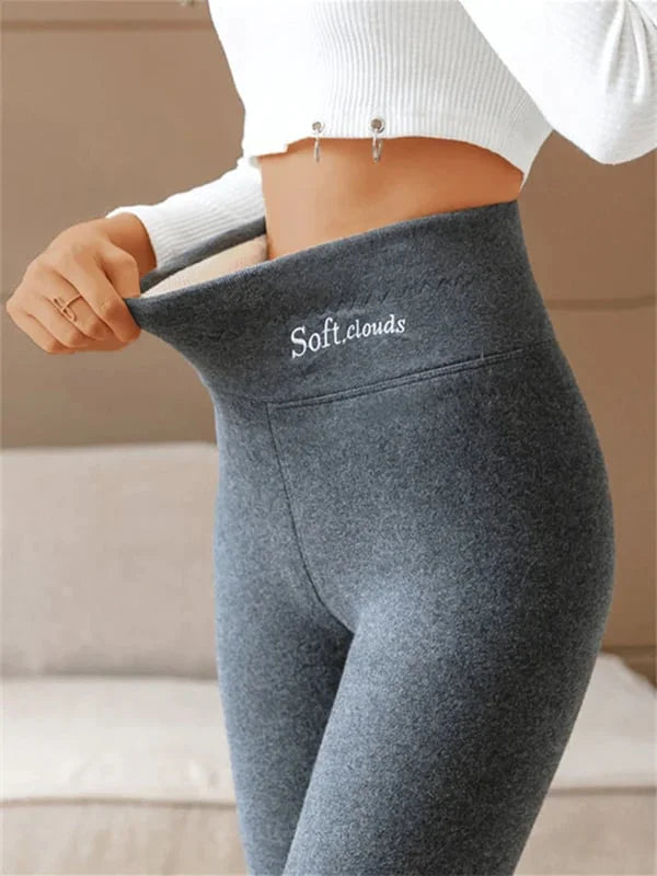 Sophia – damskie legginsy polarowe, ciepłe elastyczne legginsy zimowe modelujące sylwetkę