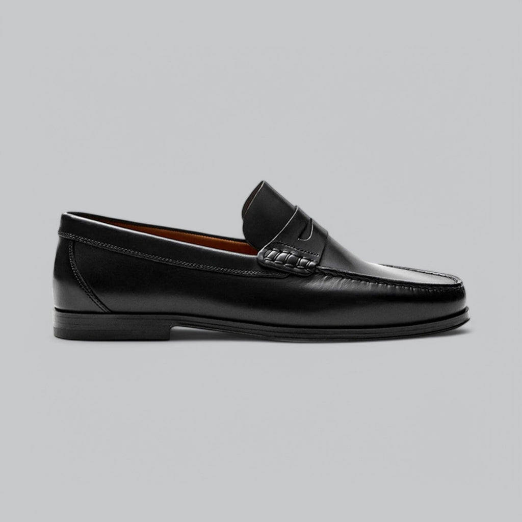 Męskie skórzane mokasyny Joel – wsuwane casualowe eleganckie buty wizytowe