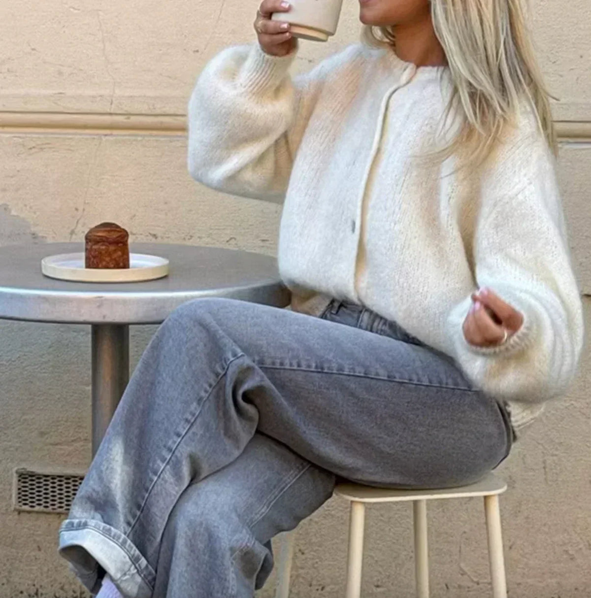 Cárdigan de punto para mujer Addilyn – Suéter elegante, suave, cálido y de uso diario