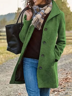 Brianna Women's Winter Coat – Warm Lined Feminine Fall Outerwear Jacket