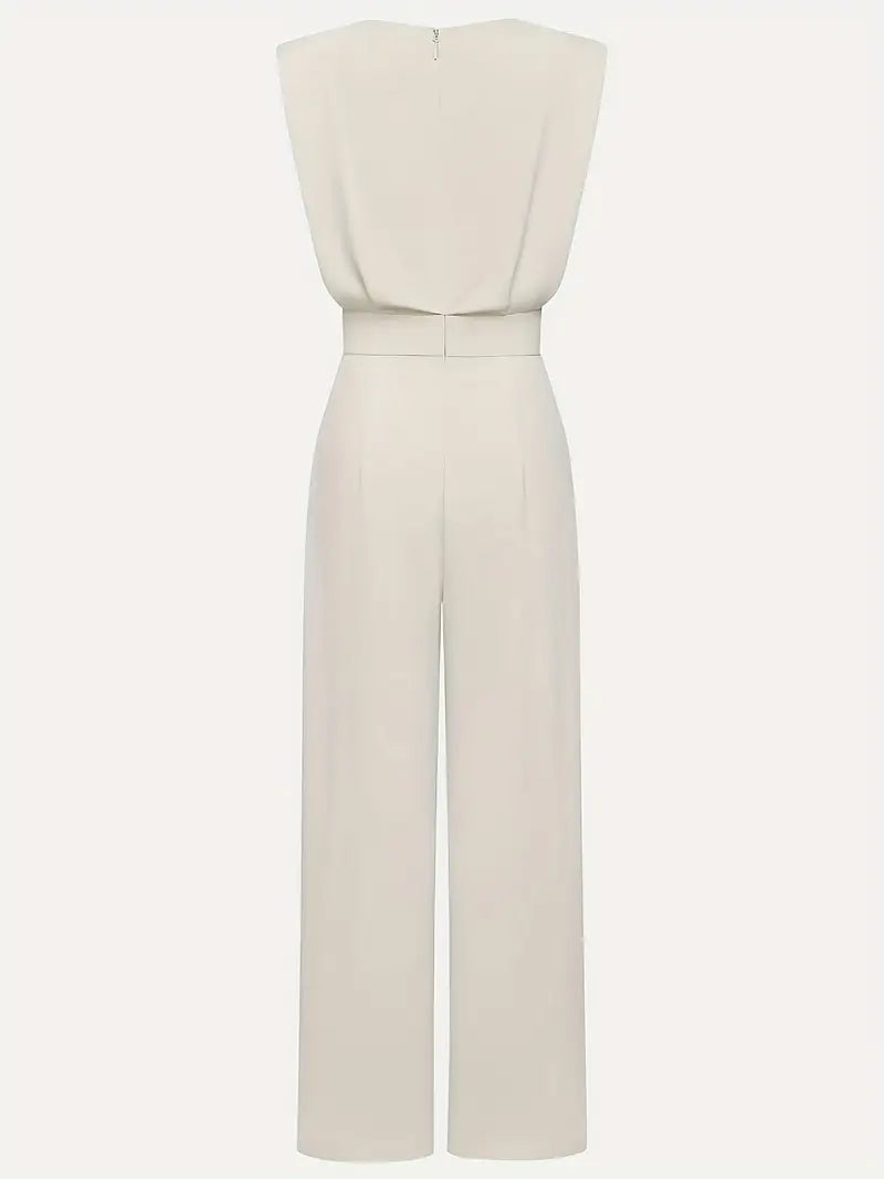 Combinaison taille haute pour femme Mira – Tenue élégante à jambes droites et plis