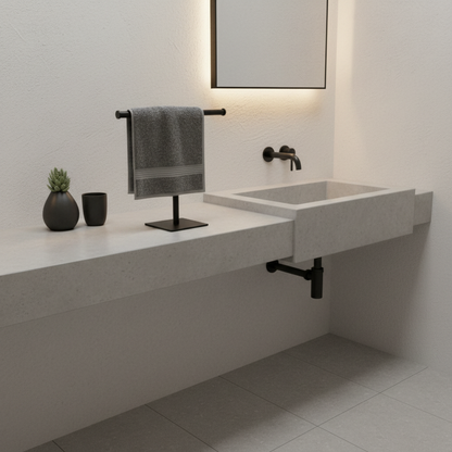 AeriRack | Modern Metal Towel Holder for Bath and Hand Towels