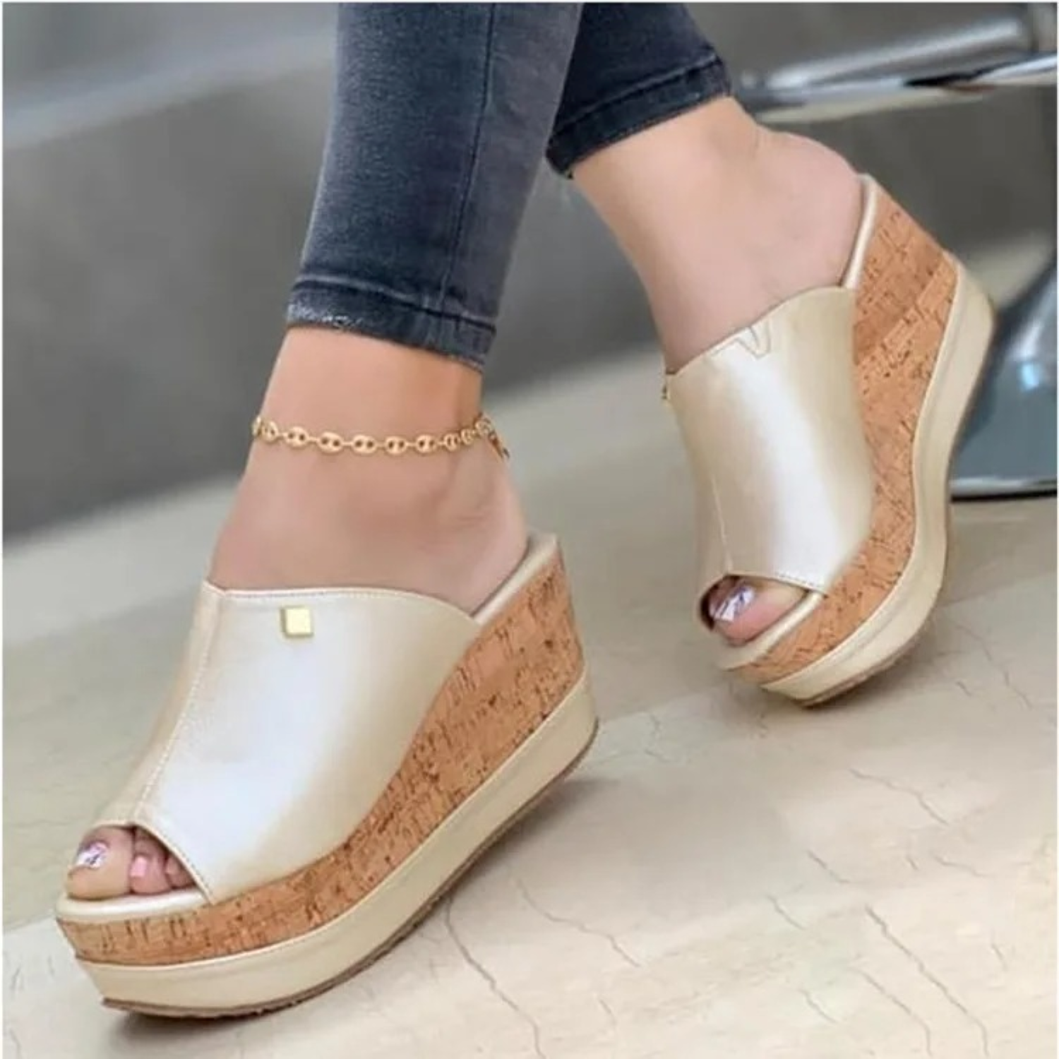Almeria Wedge Sandals | Open Toe, Comfortable Design 1
