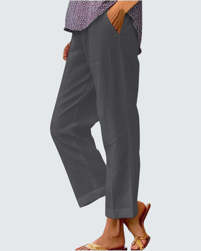 Amelia Wide Leg Trousers | Bohemian Print, Elastic Waist 1