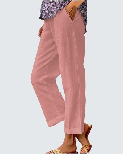 Amelia Wide Leg Trousers | Bohemian Print, Elastic Waist 10