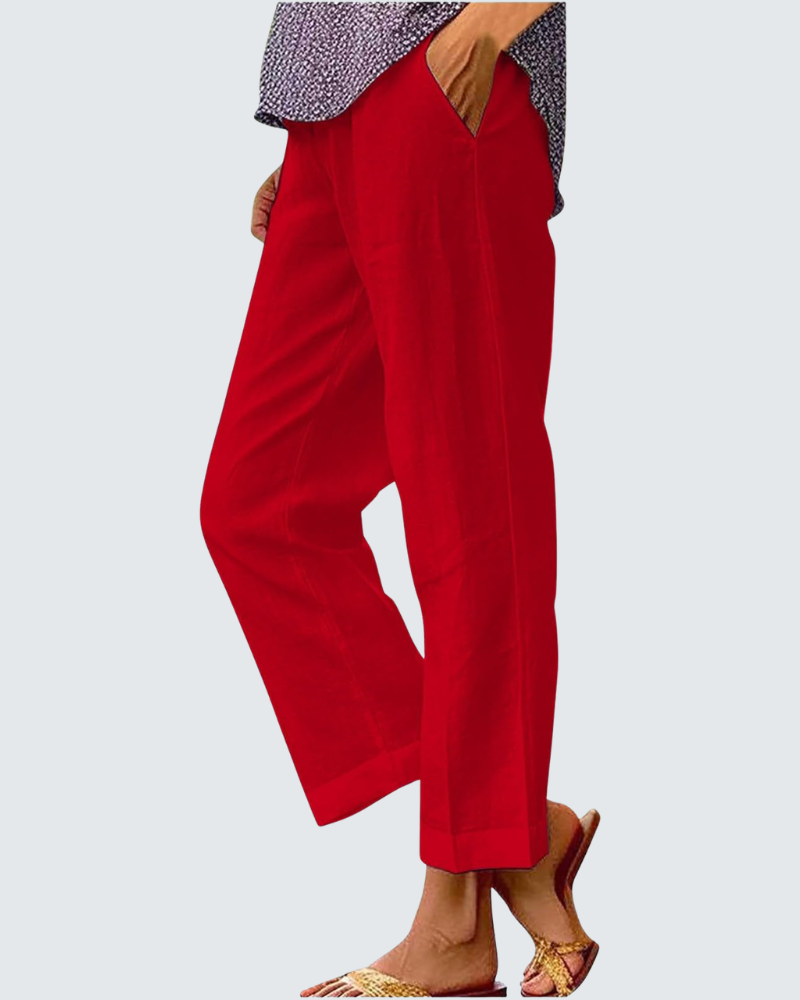 Amelia Wide Leg Trousers | Bohemian Print, Elastic Waist 11