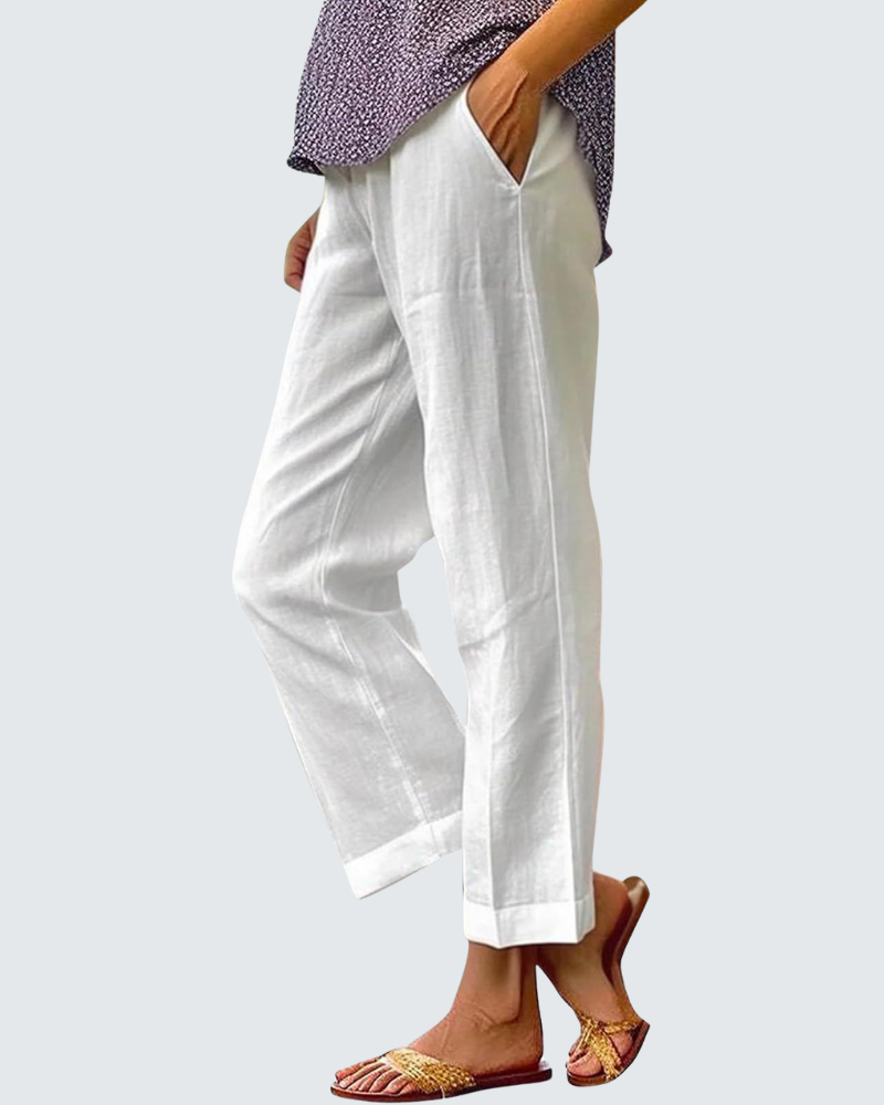 Amelia Wide Leg Trousers | Bohemian Print, Elastic Waist 2