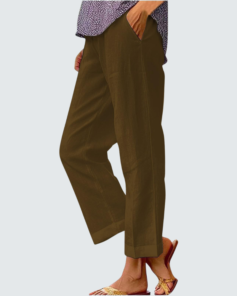 Amelia Wide Leg Trousers | Bohemian Print, Elastic Waist 3