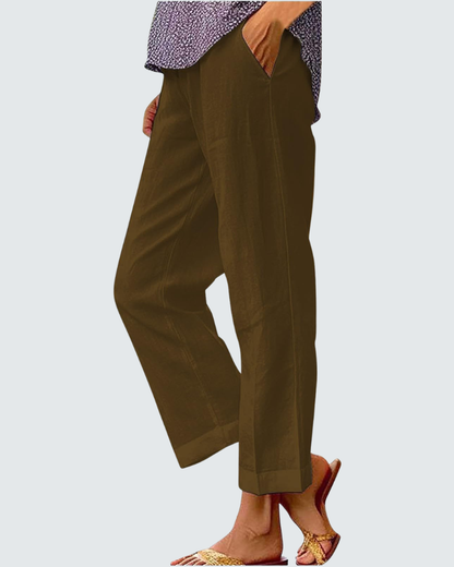 Amelia Wide Leg Trousers | Bohemian Print, Elastic Waist 3