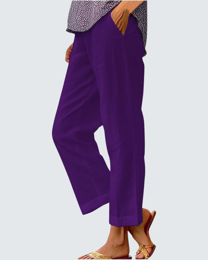 Amelia Wide Leg Trousers | Bohemian Print, Elastic Waist 4