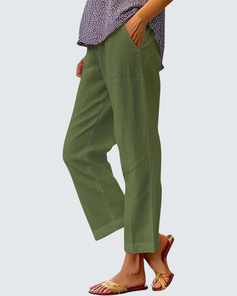 Amelia Wide Leg Trousers | Bohemian Print, Elastic Waist 5