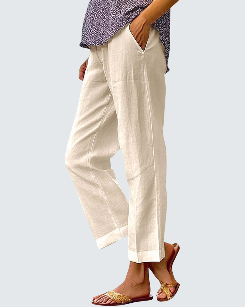 Amelia Wide Leg Trousers | Bohemian Print, Elastic Waist 6