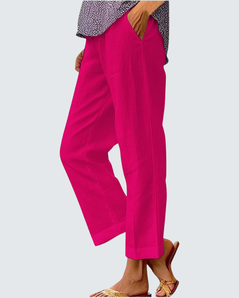 Amelia Wide Leg Trousers | Bohemian Print, Elastic Waist 7