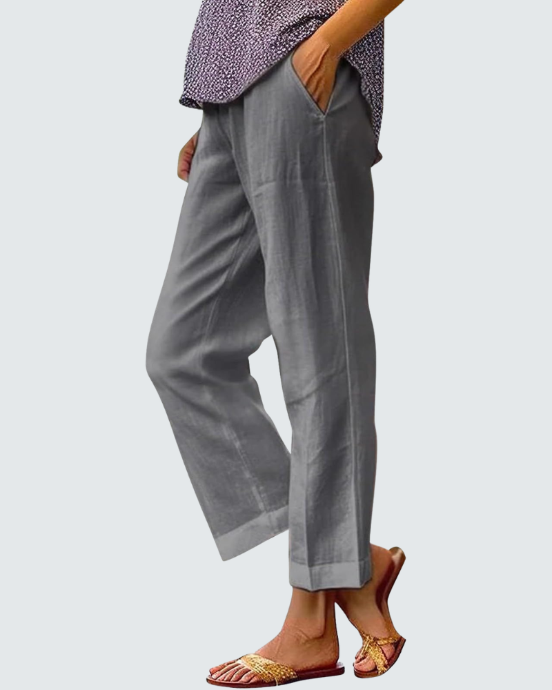Amelia Wide Leg Trousers | Bohemian Print, Elastic Waist 8