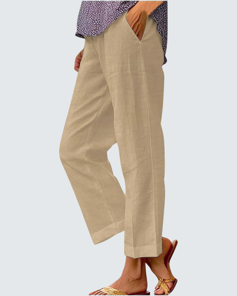 Amelia Wide Leg Trousers | Bohemian Print, Elastic Waist 9