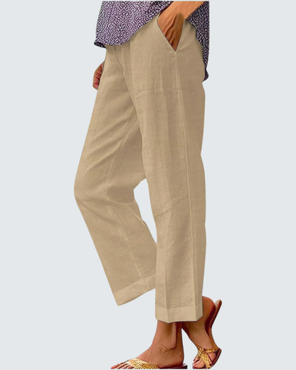 Amelia Wide Leg Trousers | Bohemian Print, Elastic Waist 9
