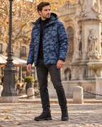 Orlando Men's Fleece-Lined Waterproof Winter Ski Jacket – Hooded with Removable Hood
