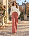 Ophelia High-Waisted Wide-Leg Jeans in Stretch Denim - Everyday Edit