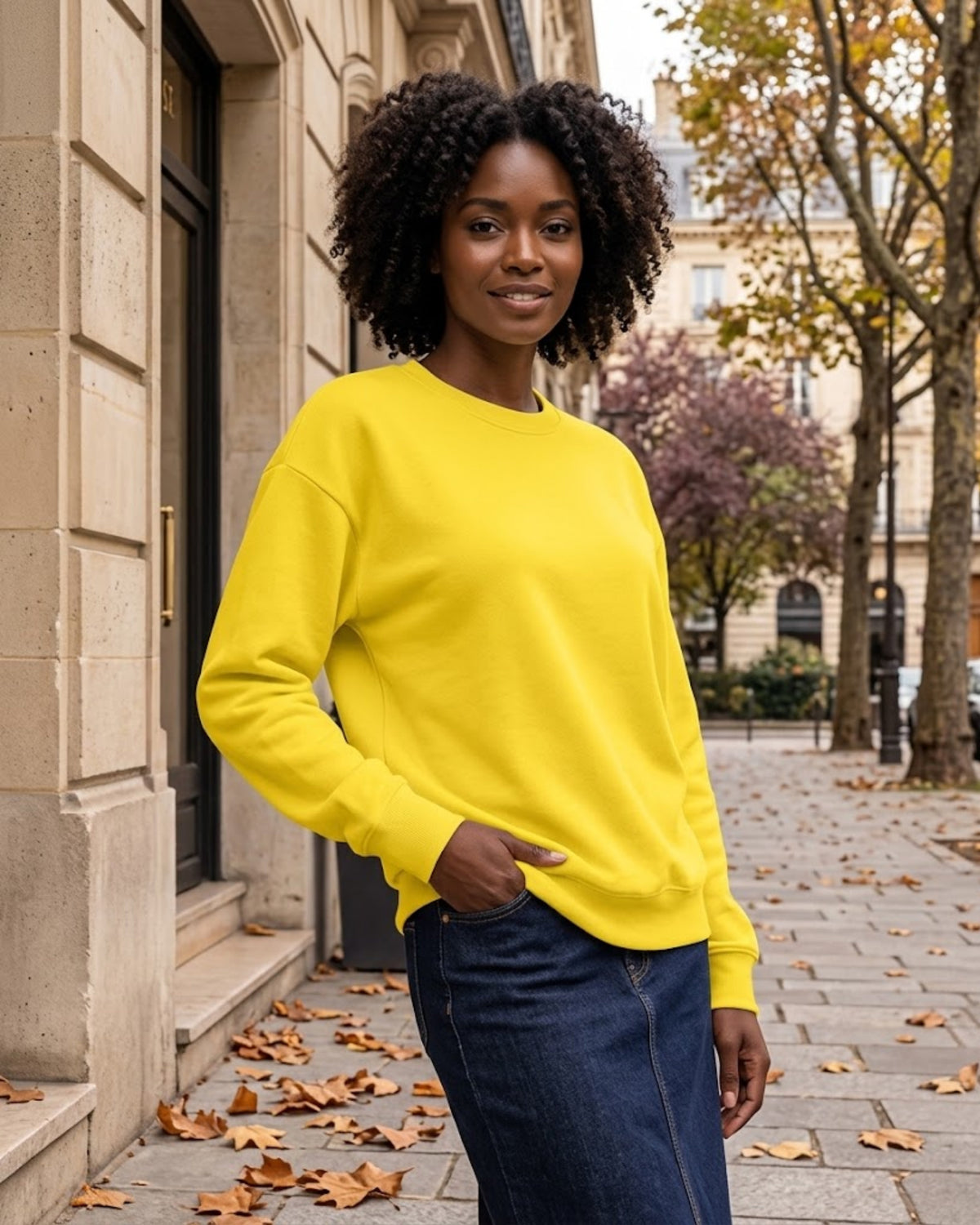 Top oversize da donna Petra – camicia casual a vestibilità comoda, in tessuto morbido ed elasticizzato, con scollo rotondo e maniche lunghe