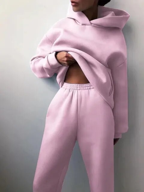 Astra Womens Tracksuit Set | Oversized Hoodie and Pants, Soft Comfortable Fabric 0