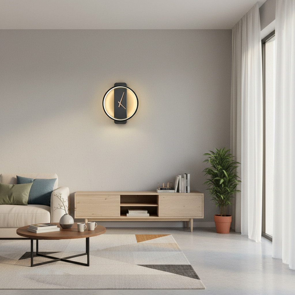 AuraTime | Modern Digital Wall Clock Decor with LED Display