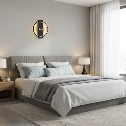 AuraTime | Modern Digital Wall Clock Decor with LED Display