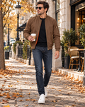 Giacca bomber da uomo Felix imbottita e calda - cappotto invernale militare con zip integrale e tasche