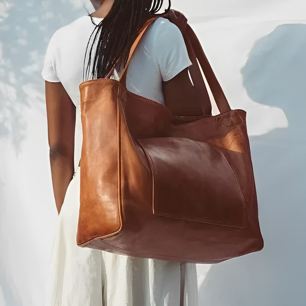 Ava Handbag | Vintage Genuine Leather, Adjustable Shoulder Strap 1