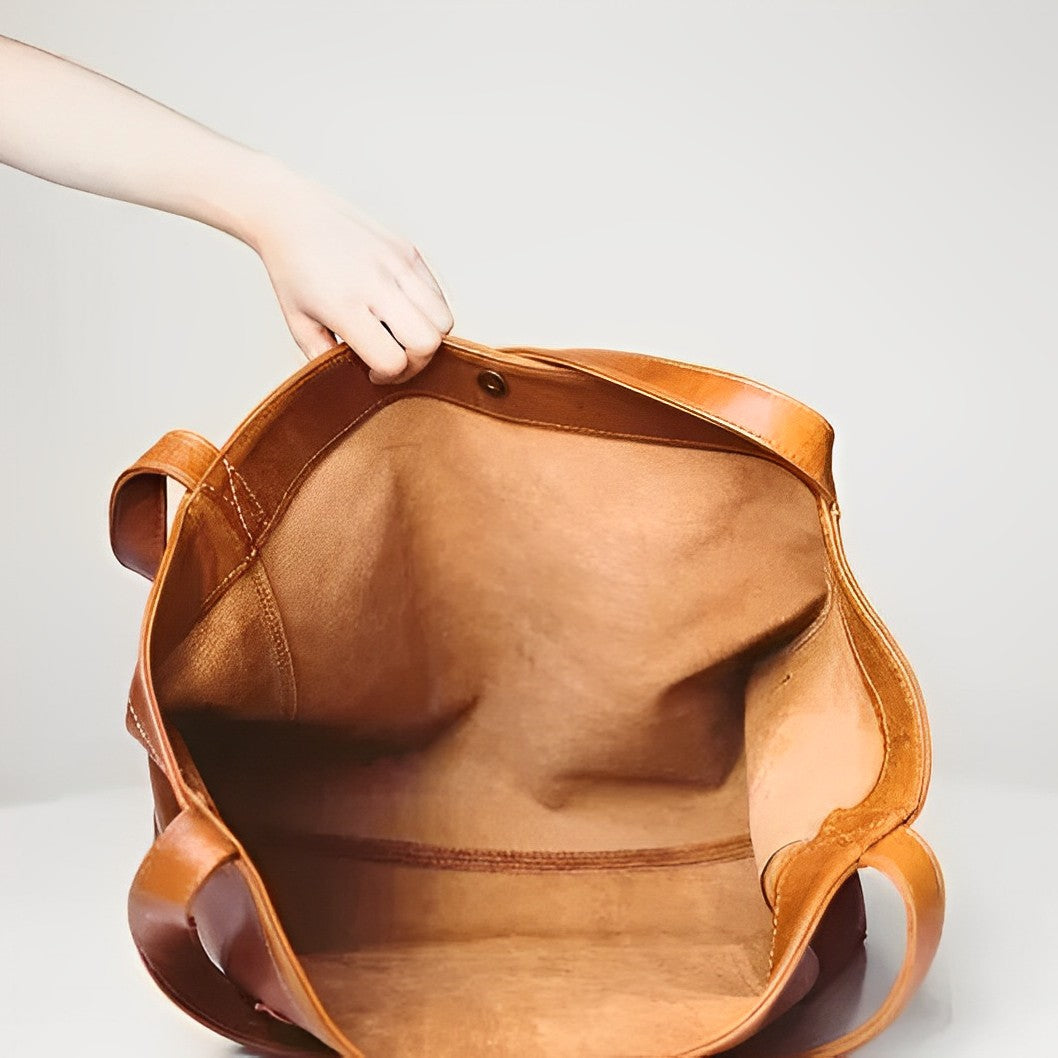 Ava Handbag | Vintage Genuine Leather, Adjustable Shoulder Strap 2