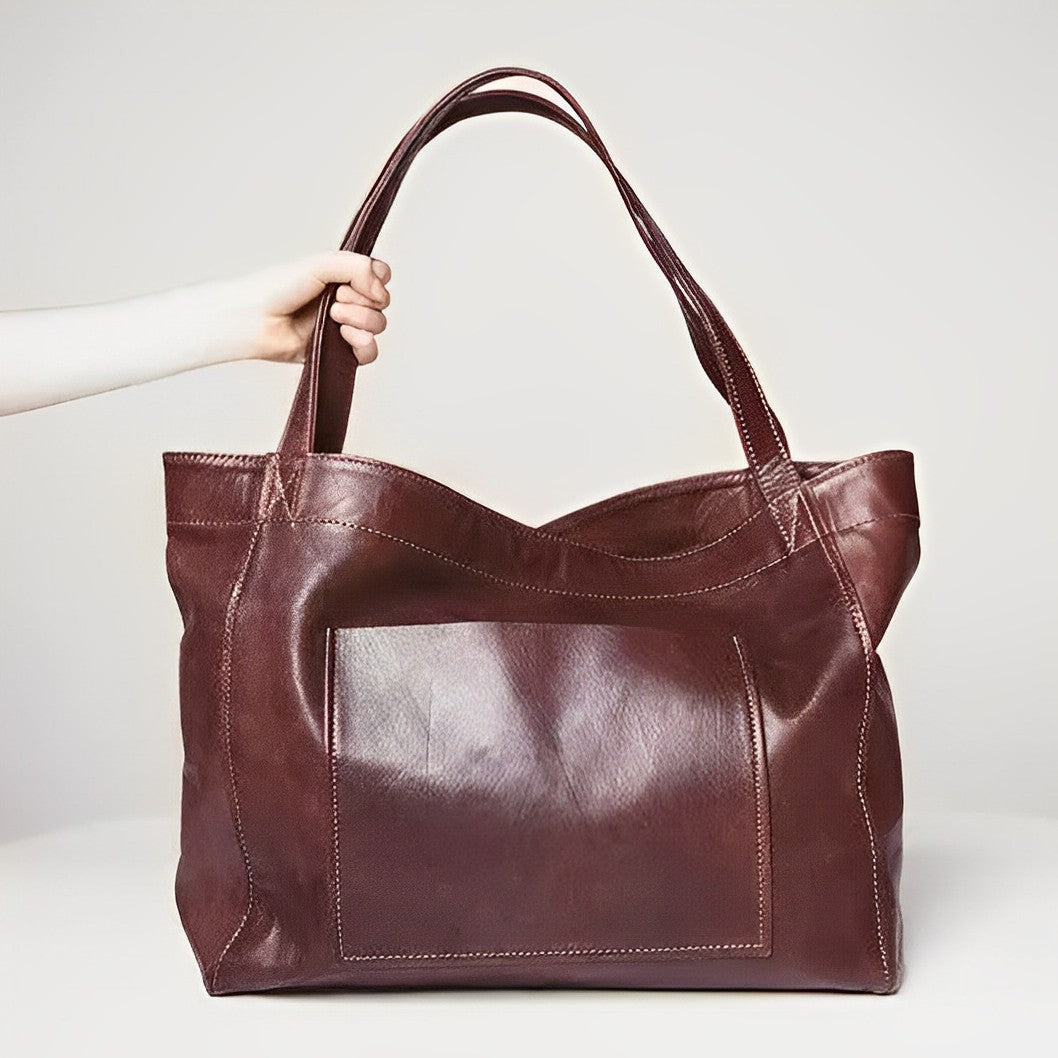 Ava Handbag | Vintage Genuine Leather, Adjustable Shoulder Strap 3