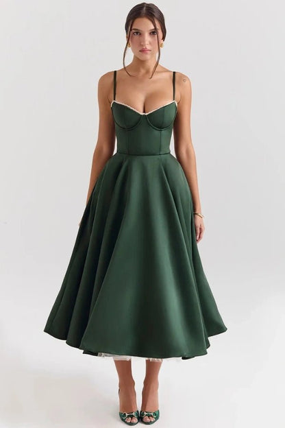 Ayet Womens Dress | Satin and Tulle Cocktail Dress for Weddings and Formal Events 10