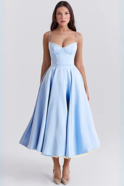Ayet Womens Dress | Satin and Tulle Cocktail Dress for Weddings and Formal Events 11