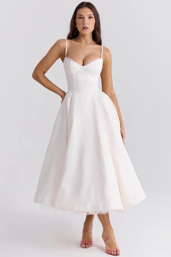 Ayet Womens Dress | Satin and Tulle Cocktail Dress for Weddings and Formal Events 13