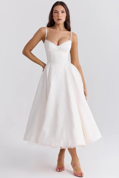 Ayet Womens Dress | Satin and Tulle Cocktail Dress for Weddings and Formal Events 13