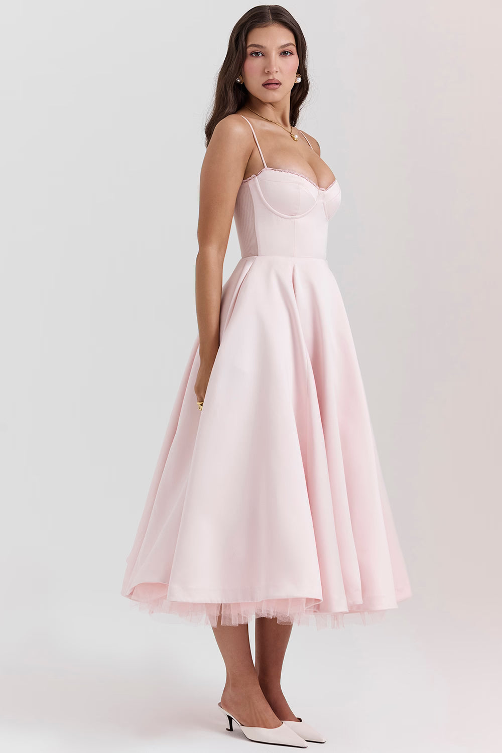 Ayet Womens Dress | Satin and Tulle Cocktail Dress for Weddings and Formal Events 3