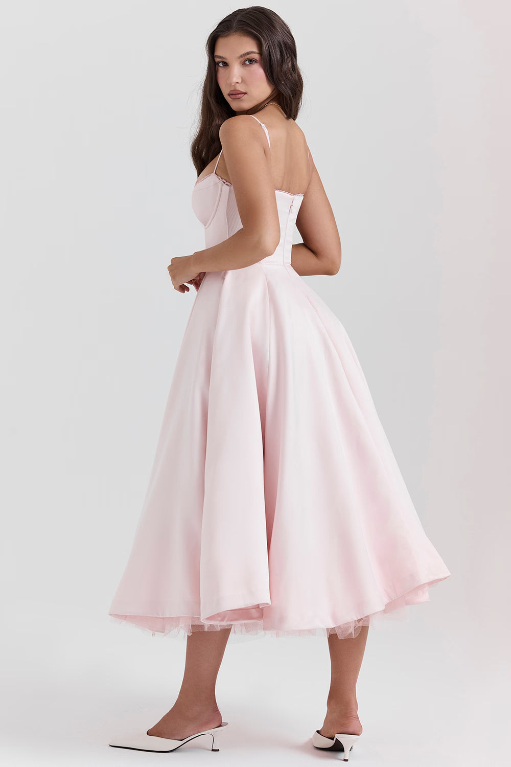 Ayet Womens Dress | Satin and Tulle Cocktail Dress for Weddings and Formal Events 5