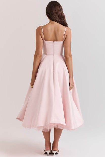 Ayet Womens Dress | Satin and Tulle Cocktail Dress for Weddings and Formal Events 7