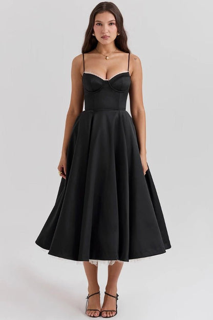 Ayet Womens Dress | Satin and Tulle Cocktail Dress for Weddings and Formal Events 8