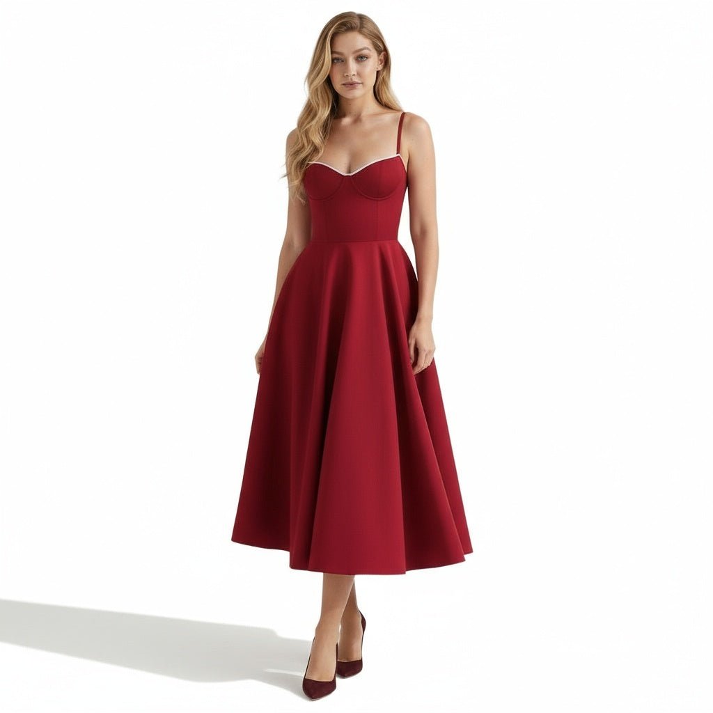 Ayet Womens Dress | Satin and Tulle Cocktail Dress for Weddings and Formal Events 9