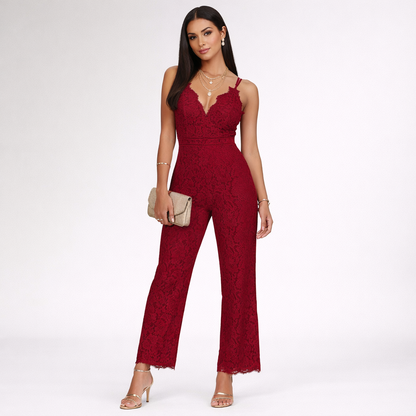 Black Lace Jumpsuit Women | Elegant Formal Jumpsuit 2