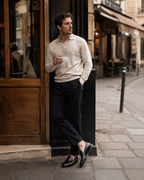 Męskie skórzane mokasyny Joel – wsuwane casualowe eleganckie buty wizytowe