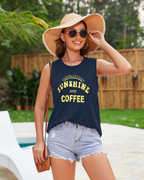 Débardeur graphique sans manches en mélange de coton pour femme Savannah – T-shirt d’été