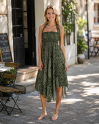 Violet Women's Boho Wrap Dress – 2-in-1 Floral Maxi Dress and Beach Cover-Up