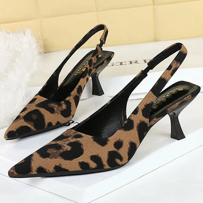 Brielle Pointed Toe Heels | Comfortable Kitten Heel, Open Back Design 8