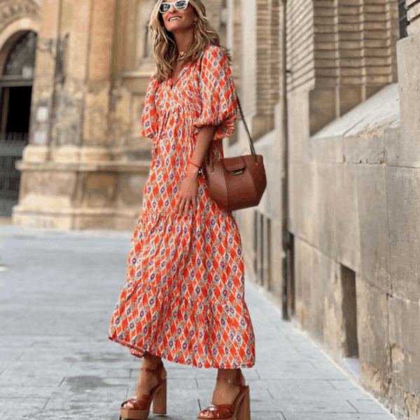 Celia Midi Dress | Elegant, Lightweight Fabric for Summer Parties 9