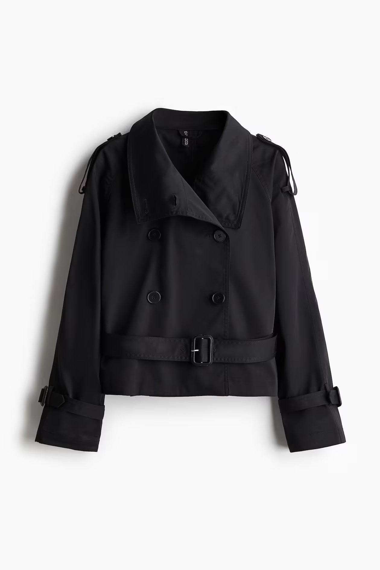 Chloé Short Trench Coat | Adjustable Belt, Stand-Up Collar 2
