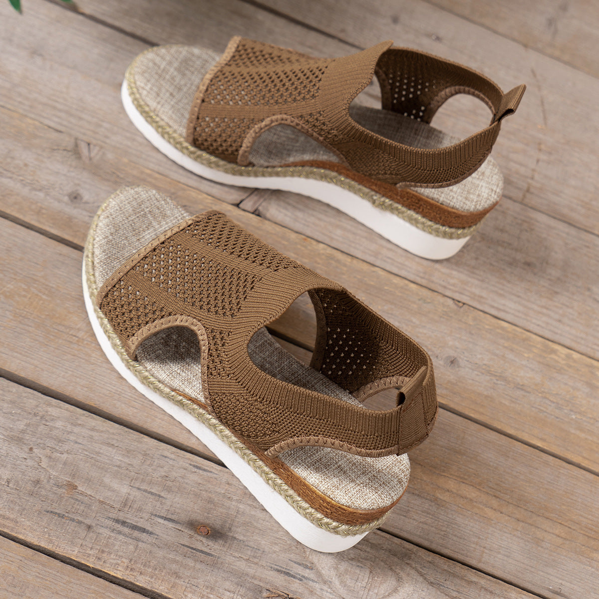 Cleo Wedge Sandals | Breathable Mesh Design 2
