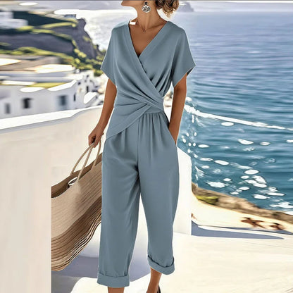 Cora Two Piece Set | Elegant Wrap Design, Breathable Fabric for Women 1